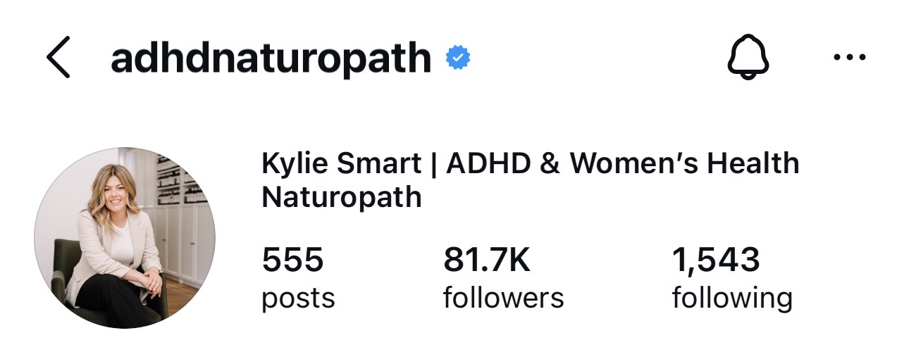 Client Instagram profile