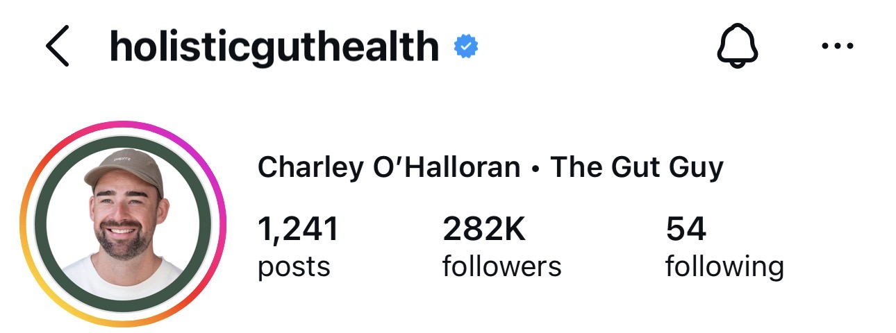 Client Instagram profile